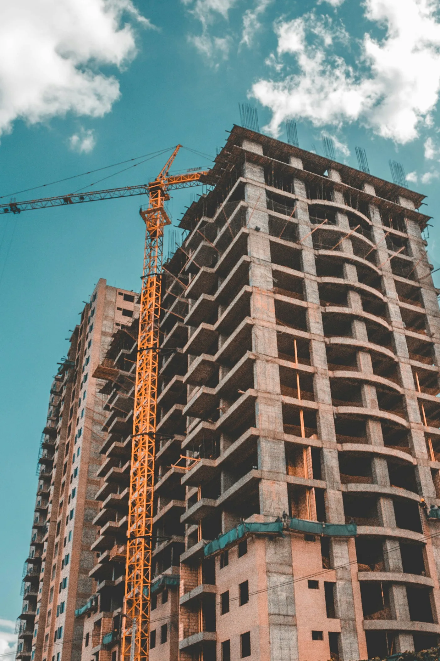 Construction under staged supervision — each level approved before the next may begin