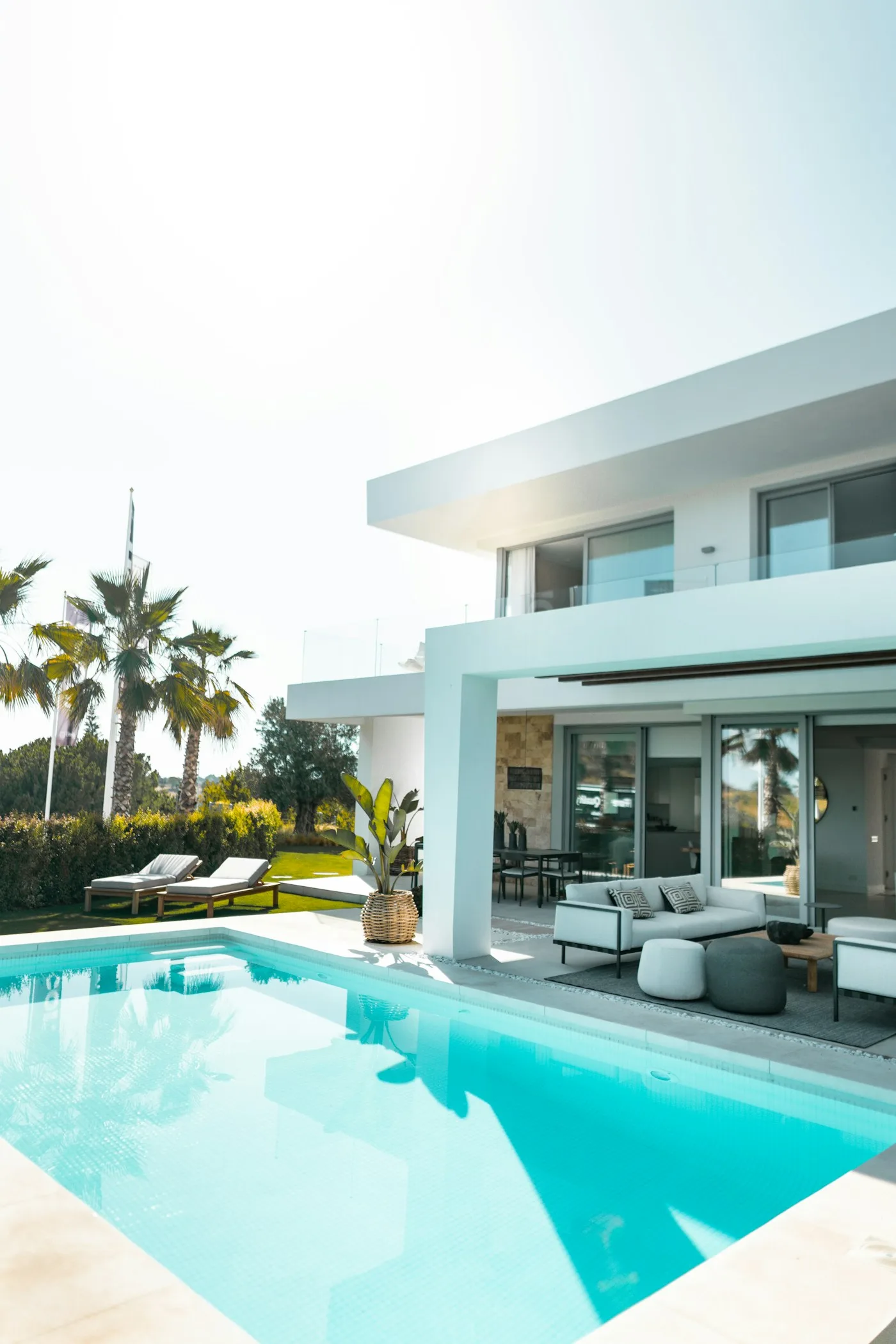 A finished villa on the Turkish Riviera — the result of a timeline planned honestly and held to, stage by stage